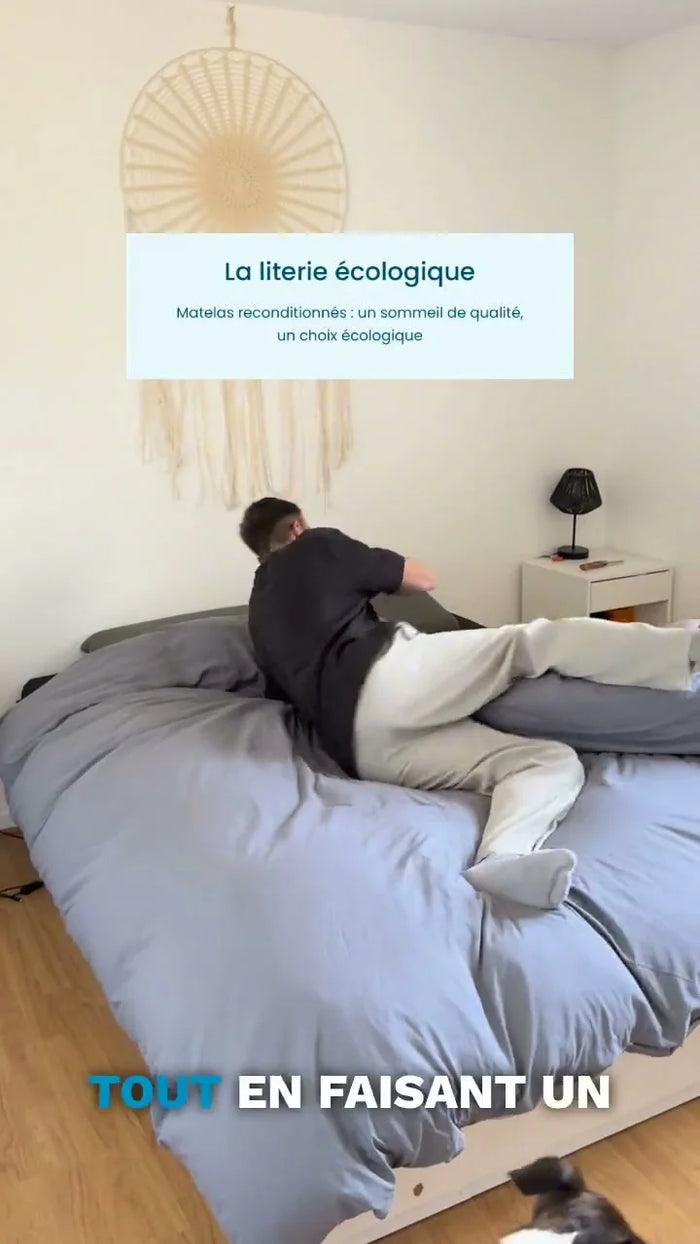 Avis client en vidéo : Logan parle de son matelas Ecomatelas