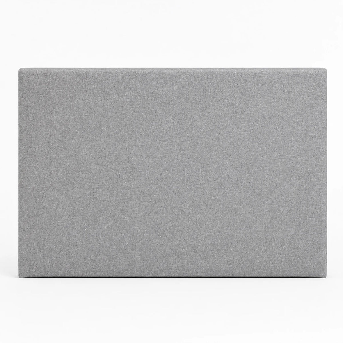 Tête de lit en tissu gris chiné, vue de face