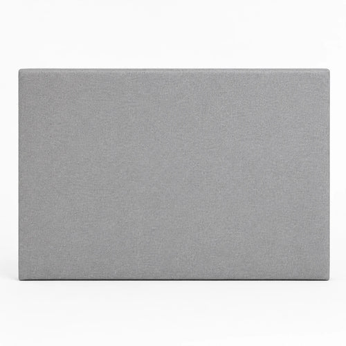 Tête de lit en tissu gris chiné, vue de face