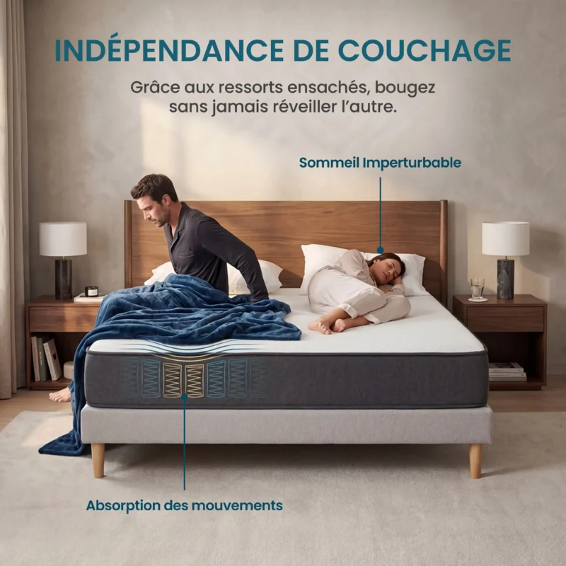 Matelas ressorts ensachés reconditionné